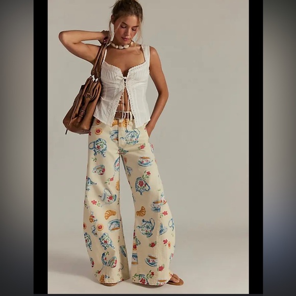 Free People Eden Slouchy Jeans- Playful Brunch